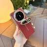 曼爾【360°鏡頭支架全包】適用vivoxfold5手機殼折疊屏中軸vivo X Fold5真皮質(zhì)感電鍍鉸鏈殼膜一體 【絨黑色-高清款】高端皮革-鏡頭支架-中軸全包 vivo x fold5 曬單實拍圖