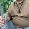 MZMZ黑曜石貔貅吊墜男士六字真言水晶瑪瑙情侶項(xiàng)鏈生日禮物女 【黑曜石貔貅男士吊墜】 曬單實(shí)拍圖