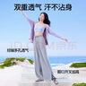 SIINSIIN【專享】冰皮防曬闊腿褲女2025夏新款涼感休閑運動褲寬松顯瘦長褲 顯瘦黑(常規(guī)版) 推薦身高165以下 L （120-140斤） 曬單實拍圖