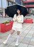 左都（ZUODU）遮陽傘防曬防紫外線便攜小巧輕便折疊輕便太陽傘女五折防曬晴雨傘 曬單實拍圖