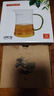 高茗日式公道杯玻璃茶具分茶器帶茶漏一體泡茶杯高端公杯茶海茶漏套裝 金色把公杯+青丘400ml 曬單實拍圖
