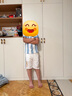 英氏（YEEHOO）男童運動套裝兒童足球服夏季薄款歐洲杯同款兩件套中大童裝夏裝 足球運動-白色豎條 【運動透氣】 140 【順豐包郵&極速達】 曬單實拍圖