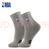 NBA襪子男襪夏休閑運(yùn)動襪籃球襪子男士中筒襪棉襪商務(wù)白襪子吸汗透氣 四季款（黑白灰） 3雙 均碼 （39-44碼） 曬單實(shí)拍圖