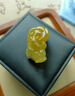 流光嶼翡翠滿綠貔貅吊墜緬甸玉石老坑黃翡如意招財皮丘掛飾紫羅蘭 黃翡 曬單實拍圖
