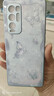 靜微OPPOReno5Pro+手機殼PDRM00新款液態(tài)玻璃鏡頭全包5G保護套oppo防摔硅膠軟外殼可愛高級感ins風女款 遠峰藍【蝴蝶藍】清爽玻璃殼 OPPO Reno5pro+ 曬單實拍圖