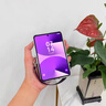 屏蓬適用華為purax手機殼液態(tài)皮huawei purax可折疊屏保護套中軸全包防摔時尚腕帶后殼女 幻影紫 曬單實拍圖