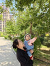 嬰兒衣服春秋款裝寶寶秋裝牛仔連體衣可愛超萌嬰幼兒秋季外出服 寶藍色 裝飾熊牛仔背帶褲 80 （16-22斤） 曬單實拍圖