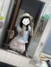 馨瑞緣（XINRUIYUAN）洛麗塔夏日多巴胺可愛(ài)甜美少女藍色娃娃領(lǐng)上衣+粉色高腰套裝 單件藍色娃娃領(lǐng)上衣 均碼 S80100 曬單實(shí)拍圖