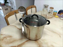 美廚（maxcook）湯鍋304不銹鋼 復(fù)底高湯鍋28cm 燃?xì)鉅t電磁爐通用 MCT3400 曬單實(shí)拍圖