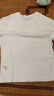 三福短袖T恤2025夏季簡(jiǎn)潔圓領(lǐng)重磅打底衫清新時(shí)尚寬松上衣女裝494925 白色 M 曬單實(shí)拍圖