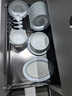 華光國瓷 骨瓷碗套裝 餐具碗盤套裝 輕奢婚慶喬遷禮 圣托里尼 48頭禮盒裝 曬單實(shí)拍圖