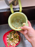 暢印廚房水槽垃圾過濾網(wǎng)瀝水籃剩飯剩菜食物殘?jiān)^濾籃水池垃圾濾水籃 綠色1個(gè)【按壓開蓋/免臟手】 曬單實(shí)拍圖