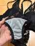 俏蓓依性感辣妹純欲風(fēng)掛脖內褲內衣套裝少女內搭上托防下垂蕾絲誘惑文胸 黑色【掛脖可拆卸】 L 36/80ABC 曬單實(shí)拍圖
