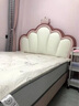 蕊坊公主床1.2-1.35米男孩女孩小戶(hù)型儲物實(shí)木軟包皇冠粉色少女單人床 1.2*2框架結構 床單床 曬單實(shí)拍圖