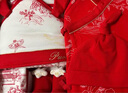 全棉時(shí)代嬰兒衣服滿月寶寶禮盒新生兒見面禮新年拜年禮盒 亭臺(tái)畫卷款6件套（龍角） 66cm 曬單實(shí)拍圖