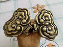銅匠師中式掛鉤牌匾托釘十字繡畫(huà)框底托黃銅匾額鏈條實(shí)心掛畫(huà)掛鉤墻釘子 【T1909】中號古銅色 曬單實(shí)拍圖