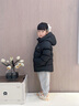 帕西爺爺兒童羽絨服男女加厚短款外套2024新款保暖寶寶童裝2332A 黑色 120 cm（充絨量122g） 曬單實(shí)拍圖