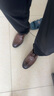百麗男鞋商務(wù)正裝皮鞋休閑增高軟底真皮鞋10503AM0 棕色-內(nèi)增高 39 曬單實(shí)拍圖