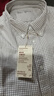 無印良品（MUJI）男式 水洗牛津紐扣領(lǐng)長袖襯衫 男士襯衣外套純棉 春季 AC4AAC4A 米色格紋 XL (180/104A) 曬單實拍圖