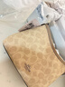 蔻馳（COACH）【品牌直供】LAUREL女士小號HOBO流浪包 沙黃色拼灰褐色 七夕禮物 曬單實拍圖
