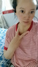 2025新款大碼顯瘦條紋夏季百搭短袖休閑運(yùn)動(dòng)女士圓領(lǐng)T恤打底衫潮 紅色 4XL 【建議140-155斤】 曬單實(shí)拍圖
