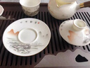 茇舍窯 德化羊脂白玉瓷功夫茶具大整套套裝小盤不燙手泡茶壺家用送禮 山谷雅居·禪定小玉盤 11頭 曬單實(shí)拍圖