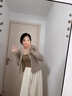 DGOV秋季上衣針織開(kāi)衫打底衫女薄款輕薄外穿內(nèi)搭時(shí)尚早春長(zhǎng)袖毛衣外套 黑色 S 【建議80-95斤】 曬單實(shí)拍圖
