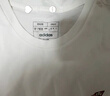 阿迪達(dá)斯adidas 純色卡通繡標(biāo)運(yùn)動(dòng)寬松圓領(lǐng)短袖T恤 男款 白色  M 曬單實(shí)拍圖