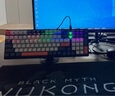 阿泡宏碁無線三模機(jī)械鍵盤OKW214plusDIY客制化全鍵熱插拔可換軸98鍵便攜CS吃雞LOL電競游戲鍵盤 黑灰橙鍵鼠套裝 青軸 曬單實(shí)拍圖