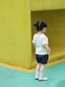 幼歌（YOUGE）嬰幼兒夏季新款輕薄軟牛仔透氣花苞褲時(shí)尚寬松寶寶長(zhǎng)褲 牛仔藍(lán) 100 cm 曬單實(shí)拍圖