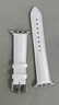 索梵妮適用蘋果手表表帶真皮iwatch10 apple watch9代5蘋果s7手表se代4/3/2/S10鱷魚紋牛皮手表鏈Ultra 2 黑色黑線-銀色針扣 適用:iwatch S6/5/4/SE【 曬單實(shí)拍圖