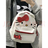 翰鷗斐hello kitty聯(lián)名書包超可愛日系學(xué)院風(fēng)二次元皮質(zhì)卡通貓校園感 KT貓雙肩包 【高品質(zhì)包包】 曬單實(shí)拍圖