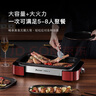法詩緹（Fastee）烤肉鍋電烤盤 家用無煙電燒烤爐烤肉盤 煎牛排專用鍋不粘戶外烤魚盤 FST-53B 曬單實拍圖