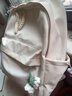 G.duck小黃鴨日系ins風(fēng)校園休閑純色書(shū)包女簡(jiǎn)約百搭輕便背包高中大學(xué)生 米白 加長(cháng)腿球球 曬單實(shí)拍圖