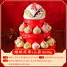 御茶膳房壽桃饅頭生日蛋糕禮盒老人長(cháng)輩壽宴送禮祝賀壽包1.61kg 源頭直發(fā) 曬單實(shí)拍圖