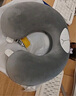 名創(chuàng)優(yōu)品（MINISO）迪士尼貓咪系列路西法記憶棉U型枕午睡枕旅行教室辦公室靠枕禮物 曬單實拍圖