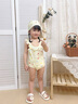 班喜迪寶寶泳衣夏季2025新款女童公主嬰兒吊帶連體泳裝兒童溫泉游泳衣 杏色 90 曬單實(shí)拍圖
