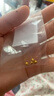 沃爾金黃金轉(zhuǎn)運珠小金珠足金999重版加厚散珠黃金光面金珠古法珠手串DIY 0.8g，4mm光珠重版4顆 曬單實拍圖