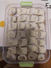 炊大皇 多功能餃子盒4層1蓋加大收納盒冰箱保鮮盒食品級(jí)冷凍水餃抹茶綠 曬單實(shí)拍圖