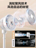 美的（Midea）【暴風循環(huán)】空氣循環(huán)扇大風量搖頭電風扇家用臺式落地扇輕音臥室節(jié)能小風扇柔風輕羽扇 FGA24TQ 曬單實拍圖