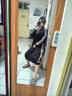 花九卿孕婦衛(wèi)衣秋冬中長(zhǎng)款顯瘦子300斤外套女過(guò)膝連衣 黑色 L 建議80-110斤 曬單實(shí)拍圖