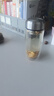 野鴿雙層中空鋼化玻璃杯保溫水杯茶水分離男士防摔耐高溫 弧度500ml鋼本色0010余生很 曬單實(shí)拍圖