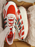 三葉草（Adidas）男女休閑鞋 時(shí)尚ADIZERO ARUKU舒適透氣運(yùn)動(dòng)鞋 紅白 42 曬單實(shí)拍圖