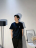 花花公子【3件裝】短袖t恤男純棉夏季簡(jiǎn)約修身圓領(lǐng)男士上衣打底衫男裝體恤 白色+黑色【2件裝】100%純棉 4XL 【建議175-185斤】 曬單實(shí)拍圖