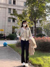 DGOV秋季溫柔風(fēng)黑白條紋針織衫女V領(lǐng)復(fù)古長(zhǎng)袖開衫毛衣女外搭薄外套女 白色條紋（偏白） S 【建議75-90斤】 曬單實(shí)拍圖
