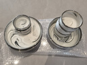 璽垚陶瓷輕奢餐具套裝輕奢高級感大理石紋碗具碗碟家用筷盤(pán)組合喬遷 伯爵銀邊10人食 52件套 曬單實(shí)拍圖