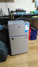 奧克斯小冰箱家用小型迷你冷藏冷凍兩用出租房宿舍用節(jié)能省電寢室辦公室電冰箱 【熱賣款 升級(jí)凈化去味】22A126DW銀 曬單實(shí)拍圖