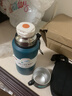 蝶然鋼蓋316不銹鋼保溫杯男大容量水杯茶水分離泡茶杯子便攜帶濾網(wǎng) 茶水分離綠色【600ml】 曬單實拍圖