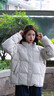 雅鹿2025冬季新款羽絨服女短款好看時(shí)尚立領(lǐng)保暖百搭面包服外套 燕麥米 L 建議120-140斤 曬單實(shí)拍圖