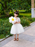 G.DUCKKIDS小黃鴨童裝女童連衣裙2025夏季新款兒童公主裙女孩洋氣節(jié)日演出裙 332白色禮服裙 110 【建議4-5歲】 曬單實(shí)拍圖